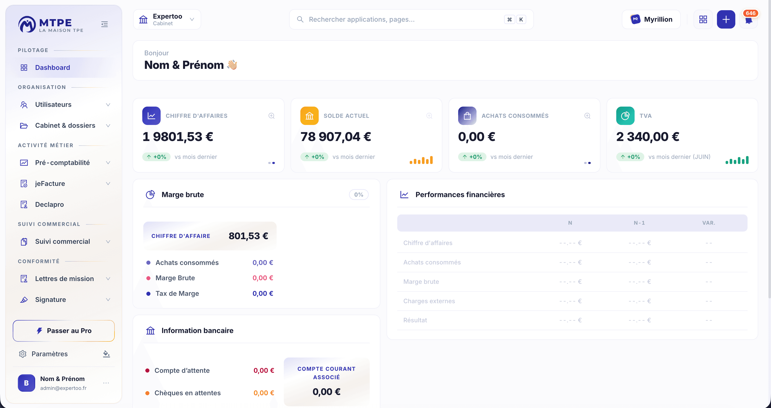 Plateforme web MTPE