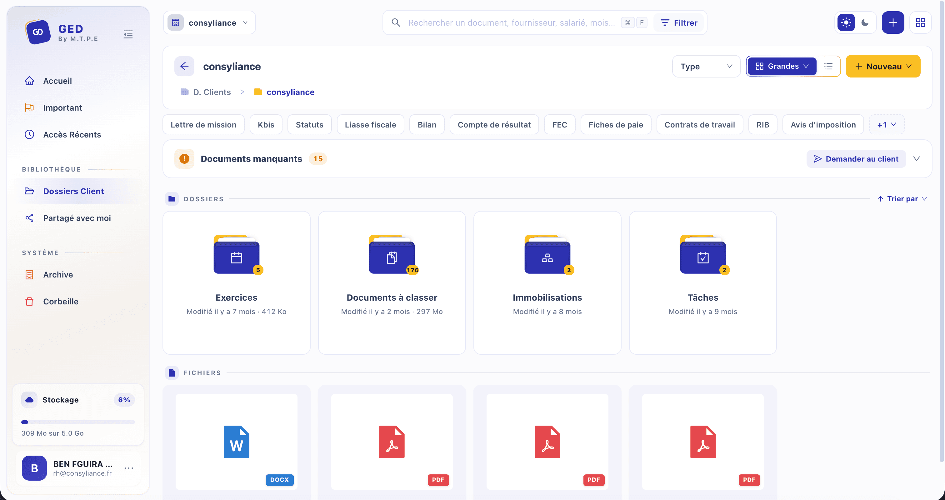 Plateforme web MTPE